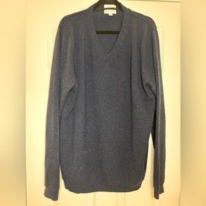 John W. Nordstrom 100% Cashmere XXL Tall Blue Sweater